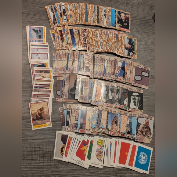 Topps Other - 425+ Vintage 1991 Topps Pro Set Desert Storm Shield Series 1 2 3 Card Lot